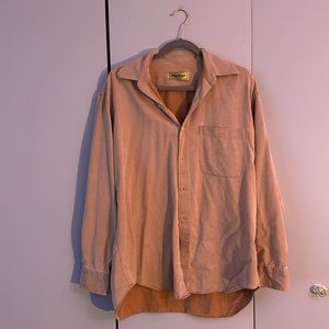 Paul Stuart Orange/Copper Button Down